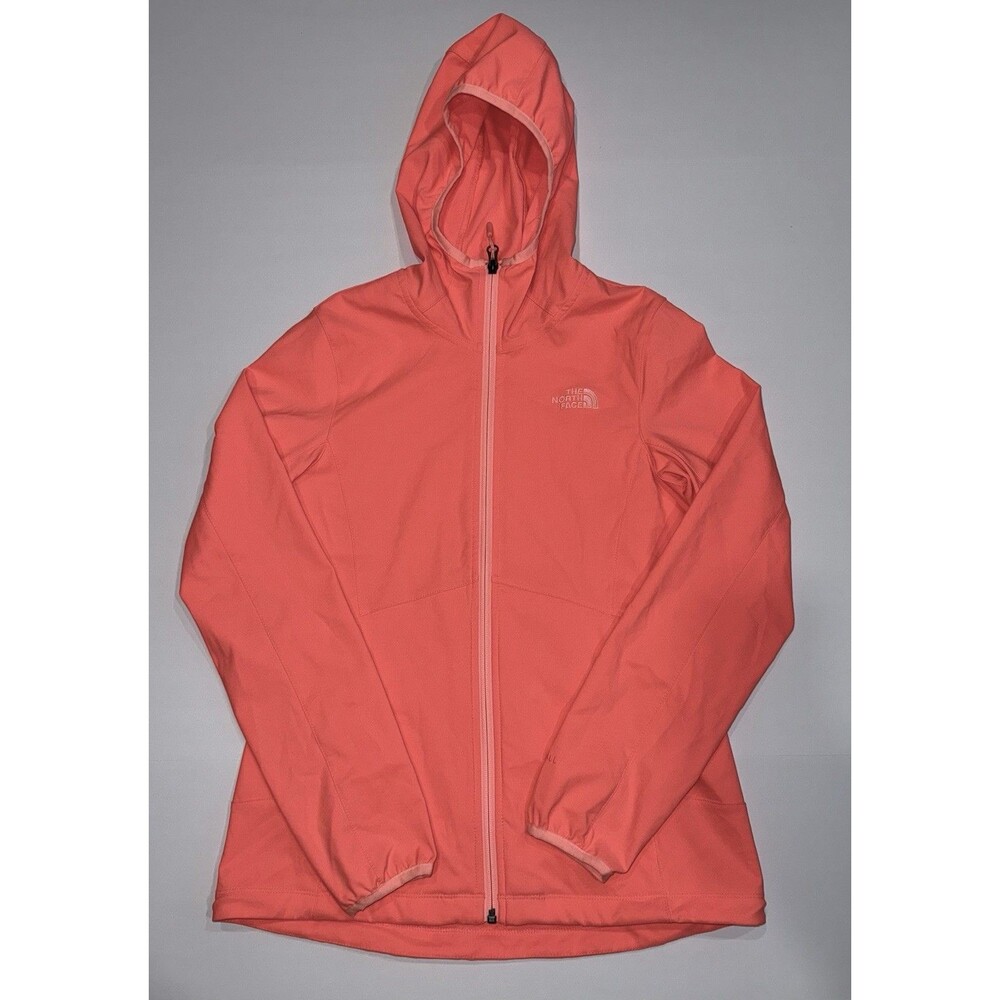 North face Zip Up‎ hoodie Womans Athletic Sz S Neon Coral Running Gear